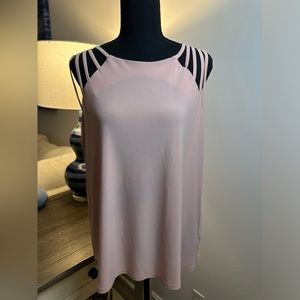 AUW Sleeveless Sexy Pale Pink Top - Size XL